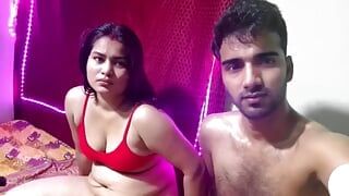 Hot and sexy cheating bhabhi sex with her husband friend